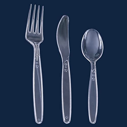 Disposable Plastic Forks, Spoons & Knives Cutlery Set