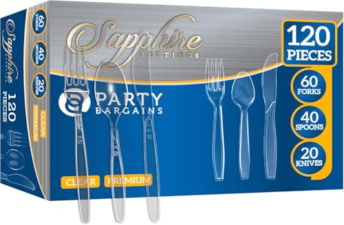 Disposable Plastic Forks, Spoons & Knives Cutlery Set