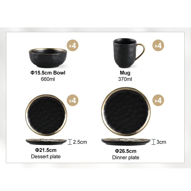 32-Piece Dinnerware & Cutlery Set with Plates, Cups & Bowls