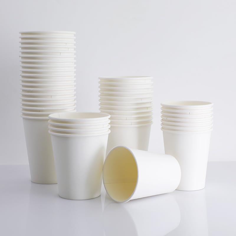 1000-Pack 12 oz White Disposable Paper Cups