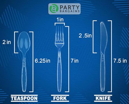 Disposable Plastic Forks, Spoons & Knives Cutlery Set