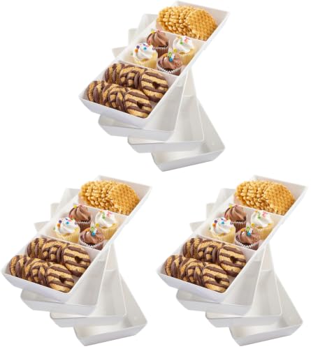 US Acrylic Avant Divided Serving Trays for Parties