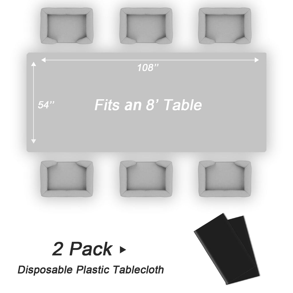 Disposable Plastic Tablecloth for Parties & Events