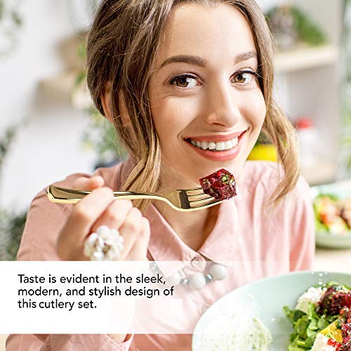 125-Piece Heavy-Duty Disposable Plastic Cutlery Set
