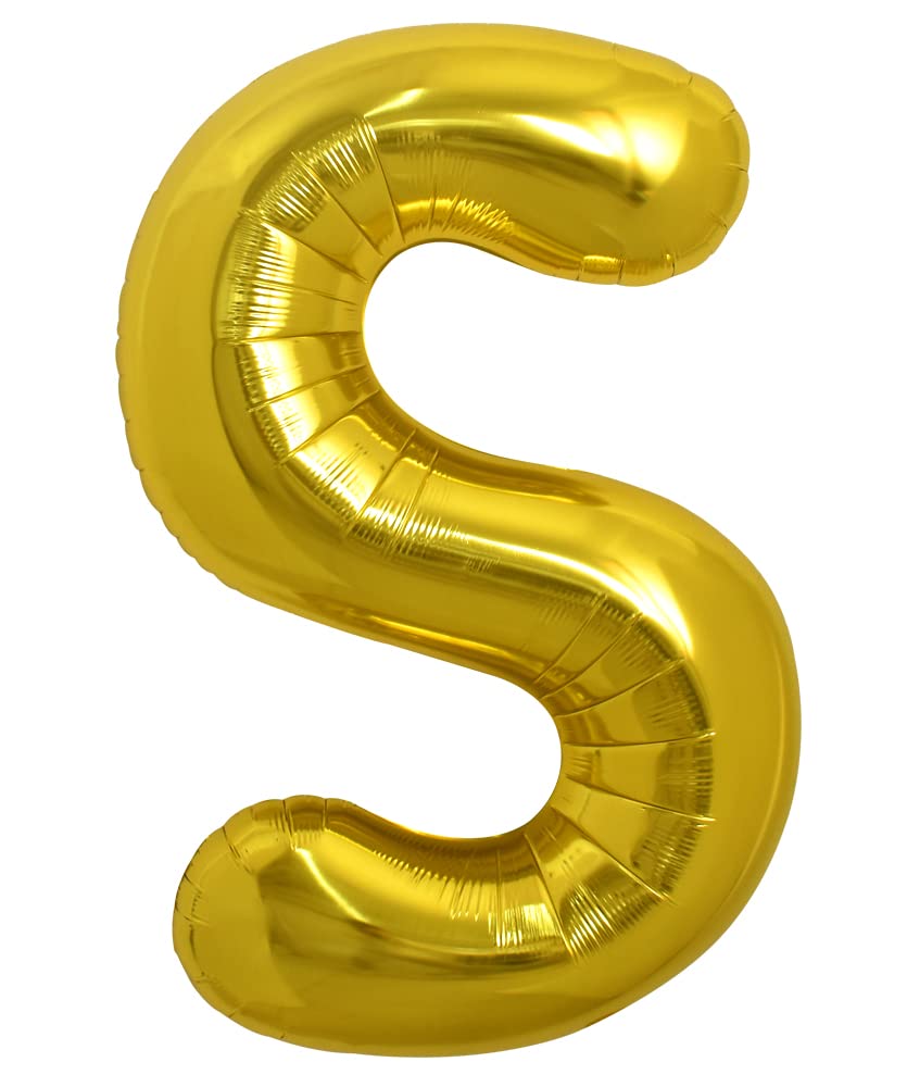 40-Inch Large Gold Letter & Number Foil Balloons