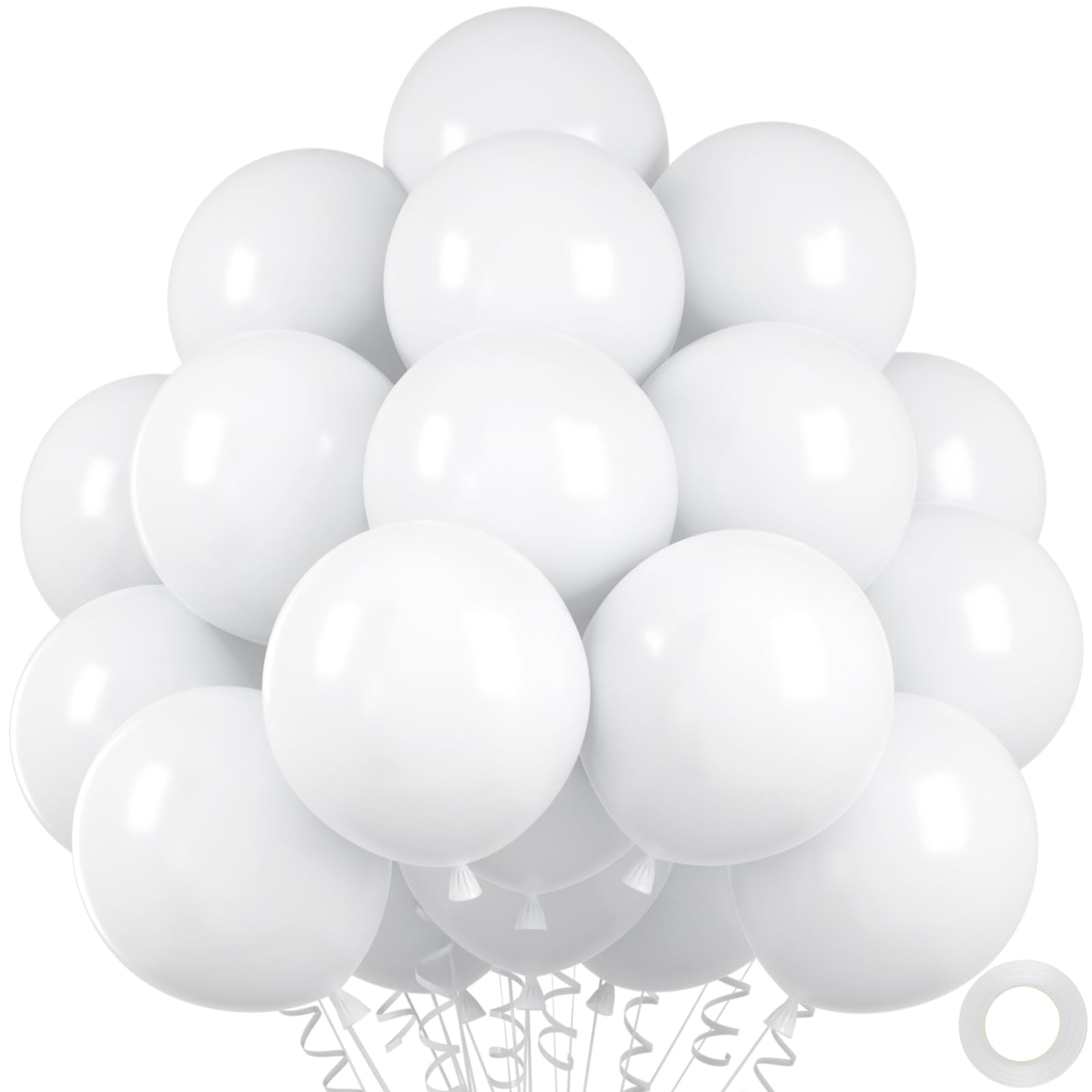 50-Pack 12-Inch Black Latex Balloons for Parties
