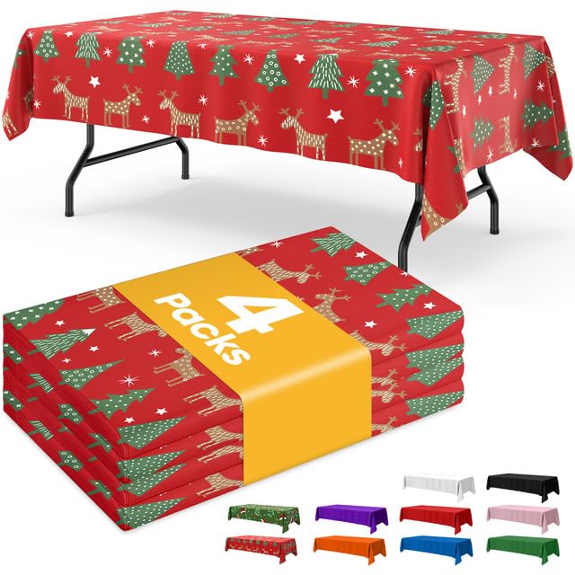 Disposable Plastic Tablecloth for Parties & Events