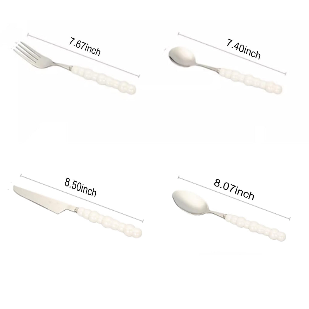 24-Piece Stainless Steel Flatware Set for 6 Guests