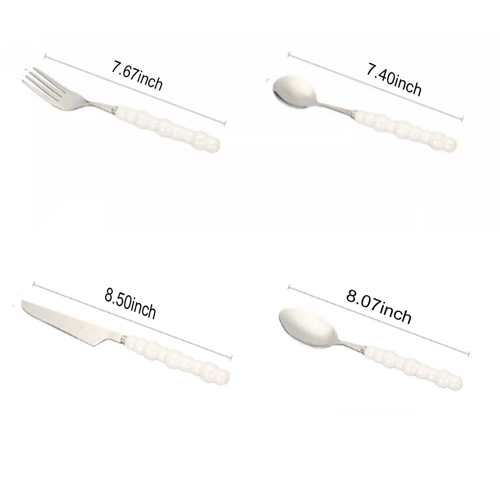 24-Piece Stainless Steel Flatware Set for 6 Guests