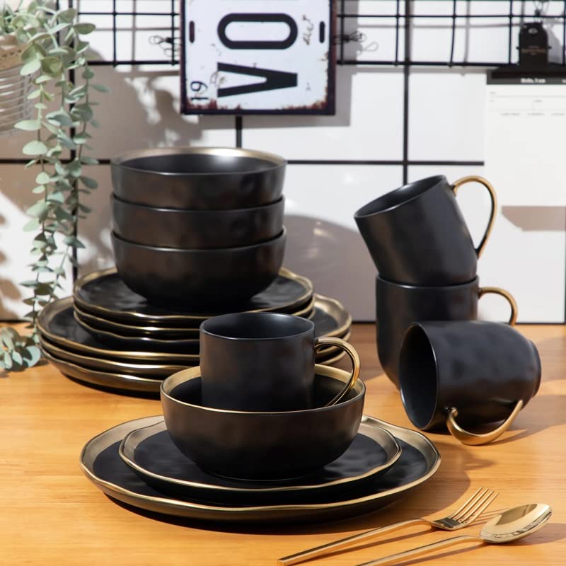 32-Piece Dinnerware & Cutlery Set with Plates, Cups & Bowls