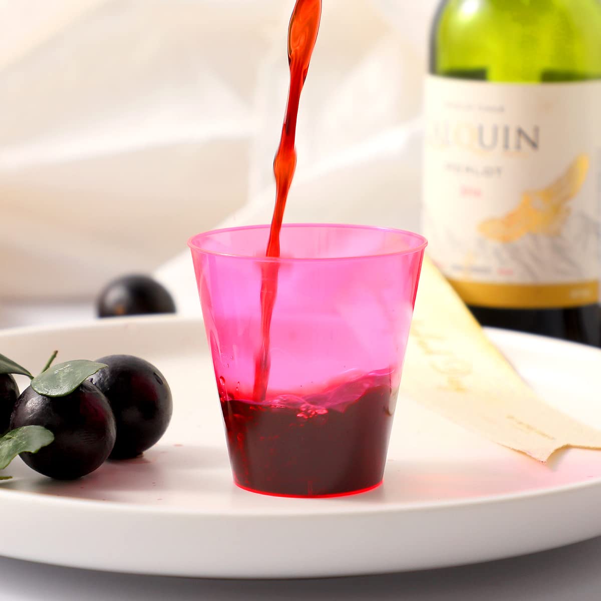 Neon Multicolor Disposable Plastic Party Tumblers