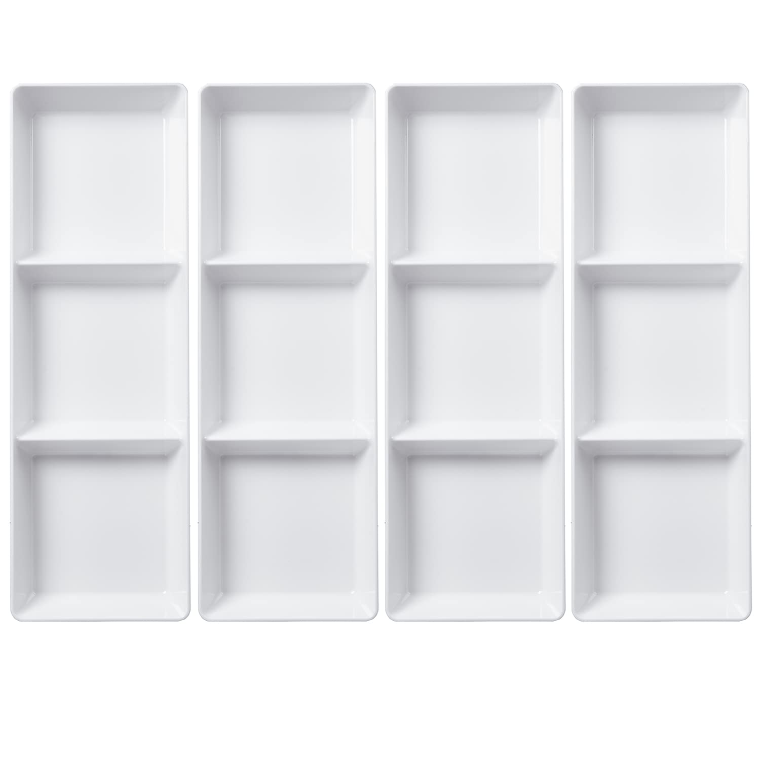 US Acrylic Avant Divided Serving Trays for Parties
