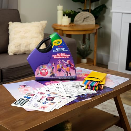 40-Piece Kids Coloring & Sticker Art Activity Case