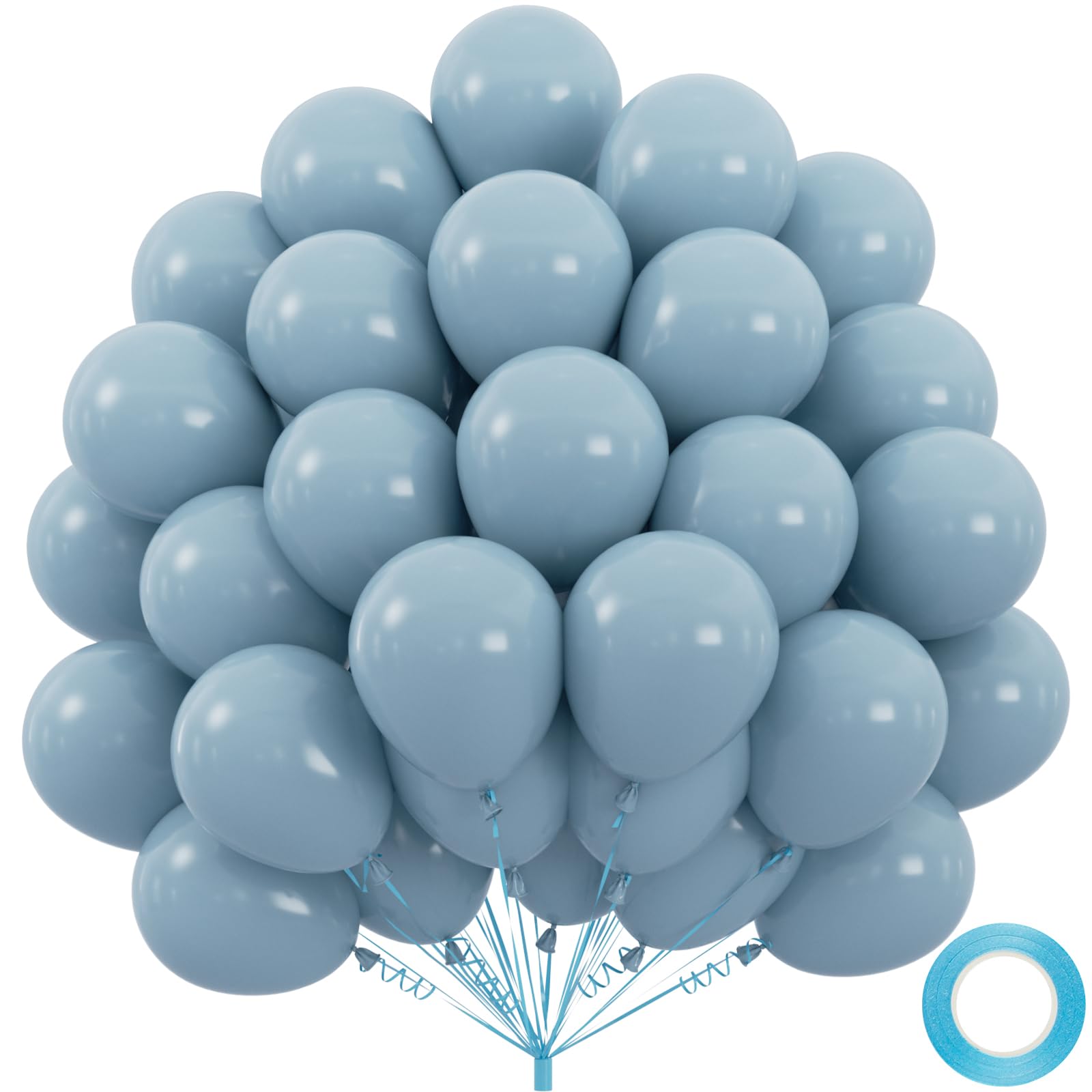 50-Pack 12-Inch Black Latex Balloons for Parties