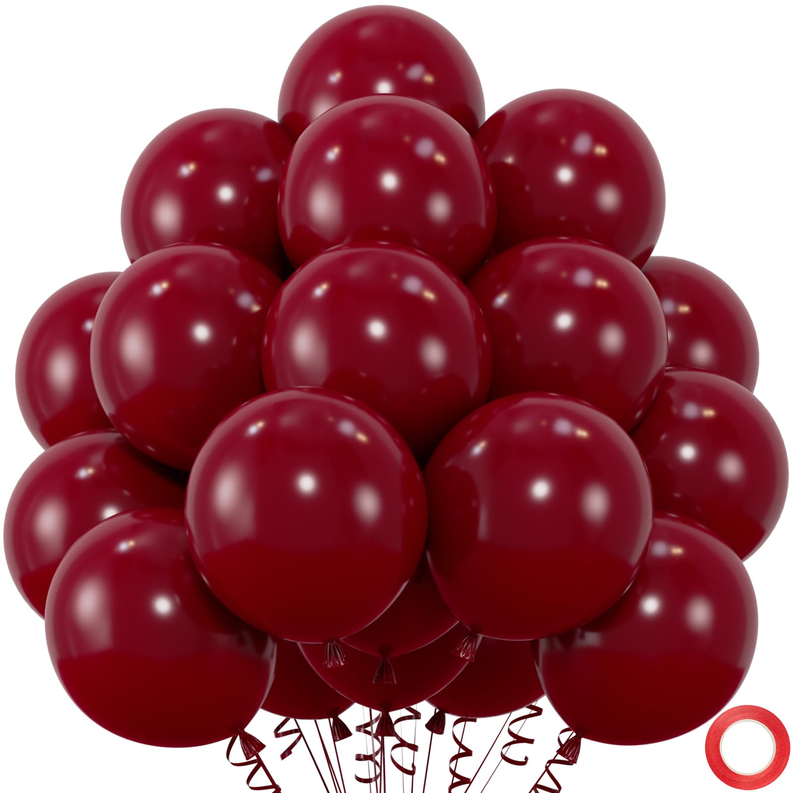 50-Pack 12-Inch Black Latex Balloons for Parties