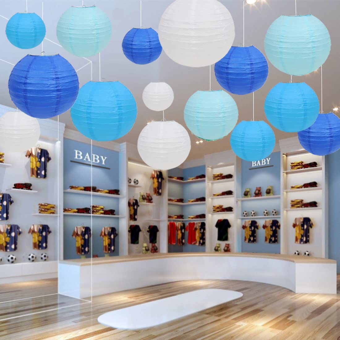 LURICO Paper Lanterns - Paper Hanging Decorations Ball Lanterns Lamps for Home Decor, Parties, and Weddings