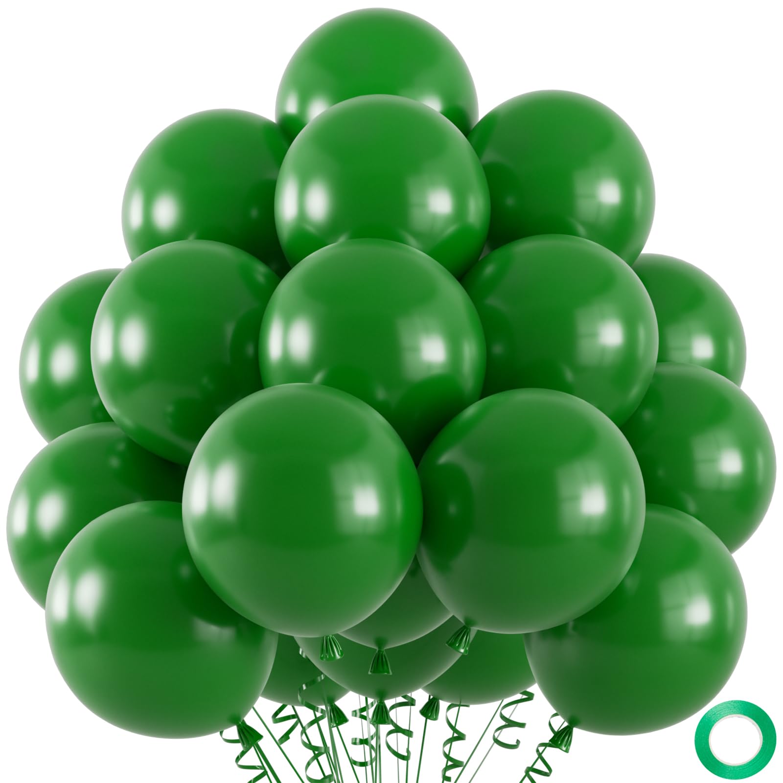 50-Pack 12-Inch Black Latex Balloons for Parties