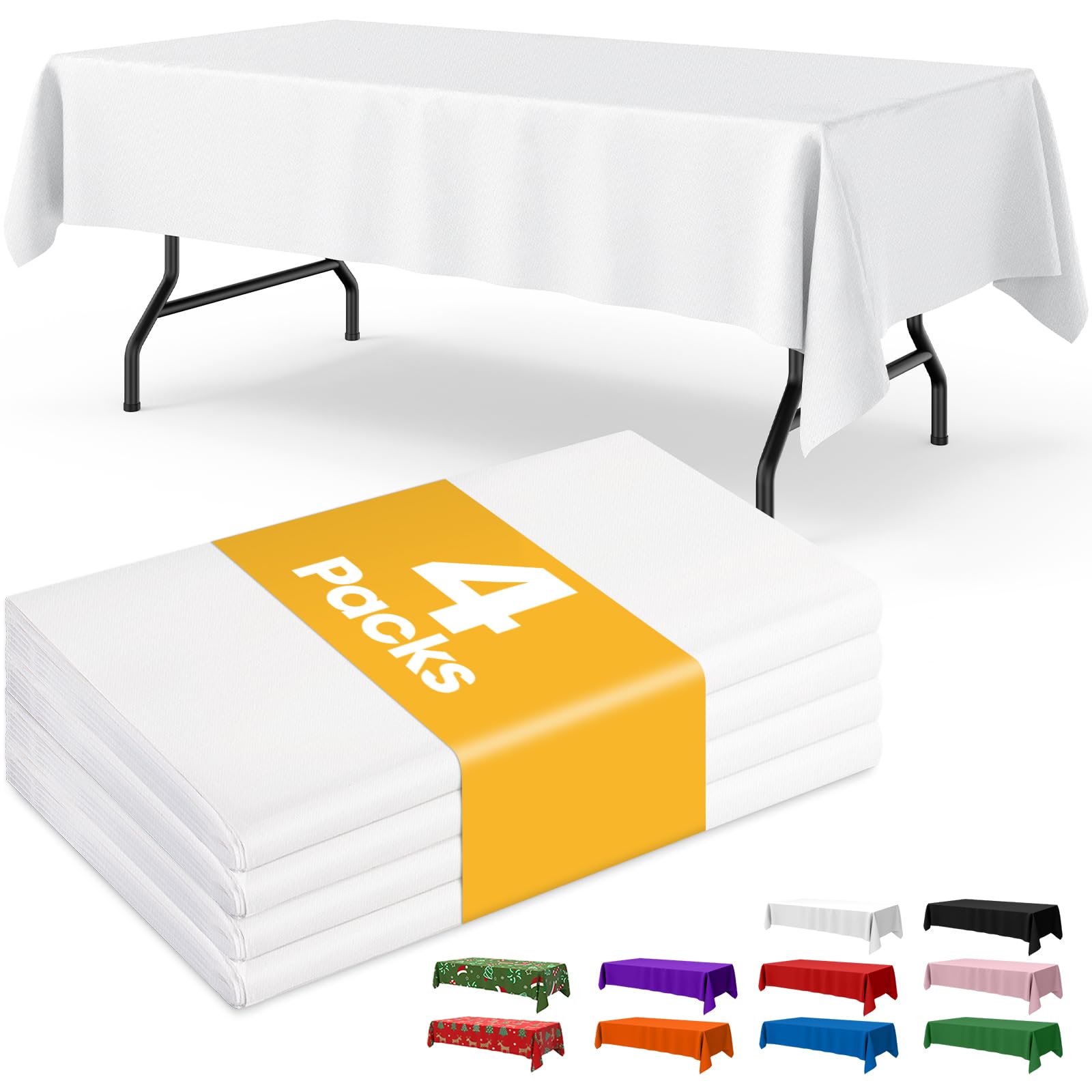 Disposable Plastic Tablecloth for Parties & Events