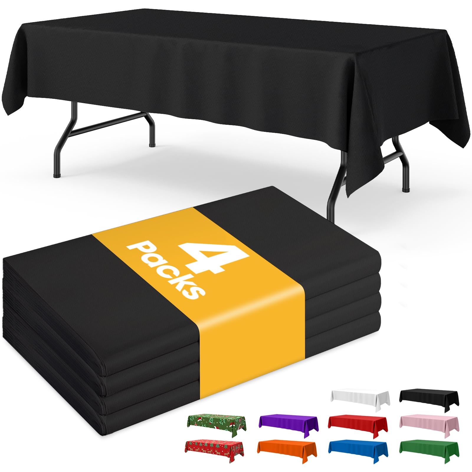 Disposable Plastic Tablecloth for Parties & Events
