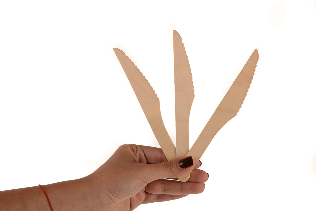 4000-Piece Compostable Wooden Cutlery Set, 3-in-1