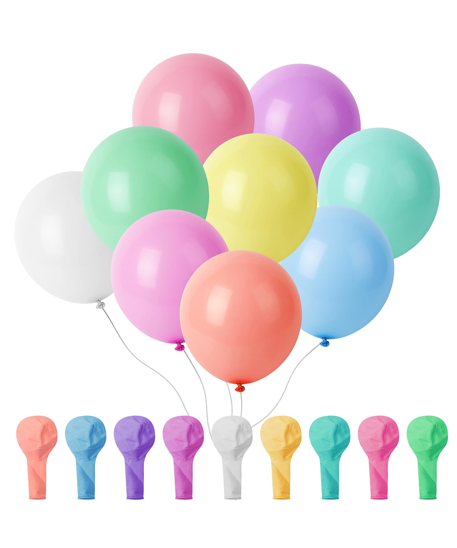 54-Pack 12-Inch Latex Party Balloons for Celebrations