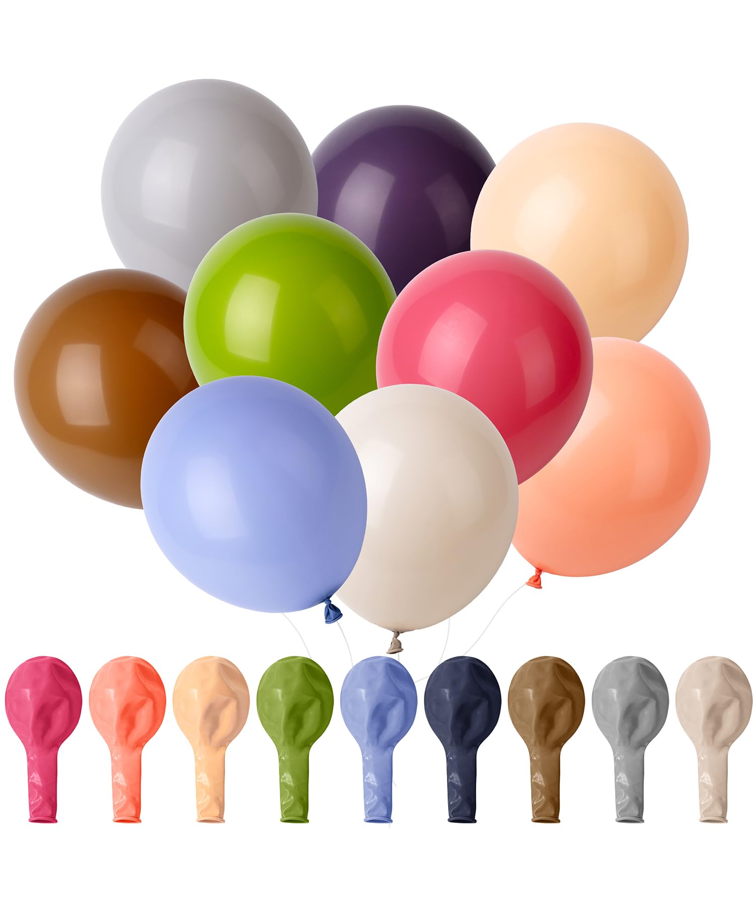 54-Pack 12-Inch Latex Party Balloons for Celebrations