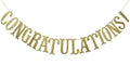 Congratulations Glitter Sign Banner- Graduation, Wedding, Retirement Party Supplies Decorations