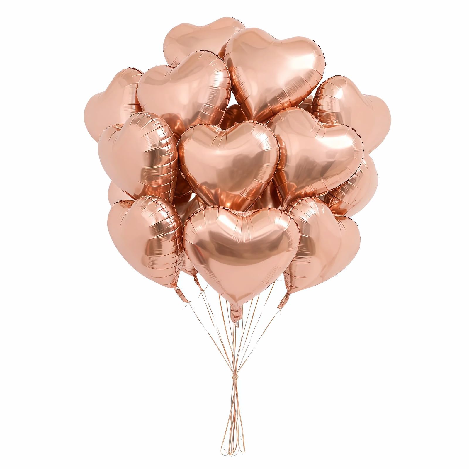 12-Piece 18-Inch Heart Foil Balloon Party Set