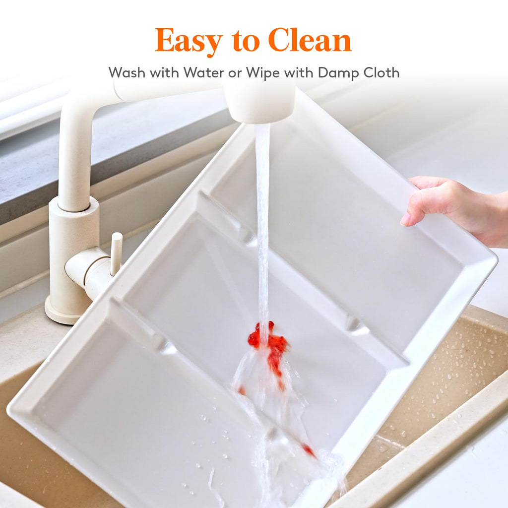 Reusable Divided Serving Tray for Snacks & Desserts