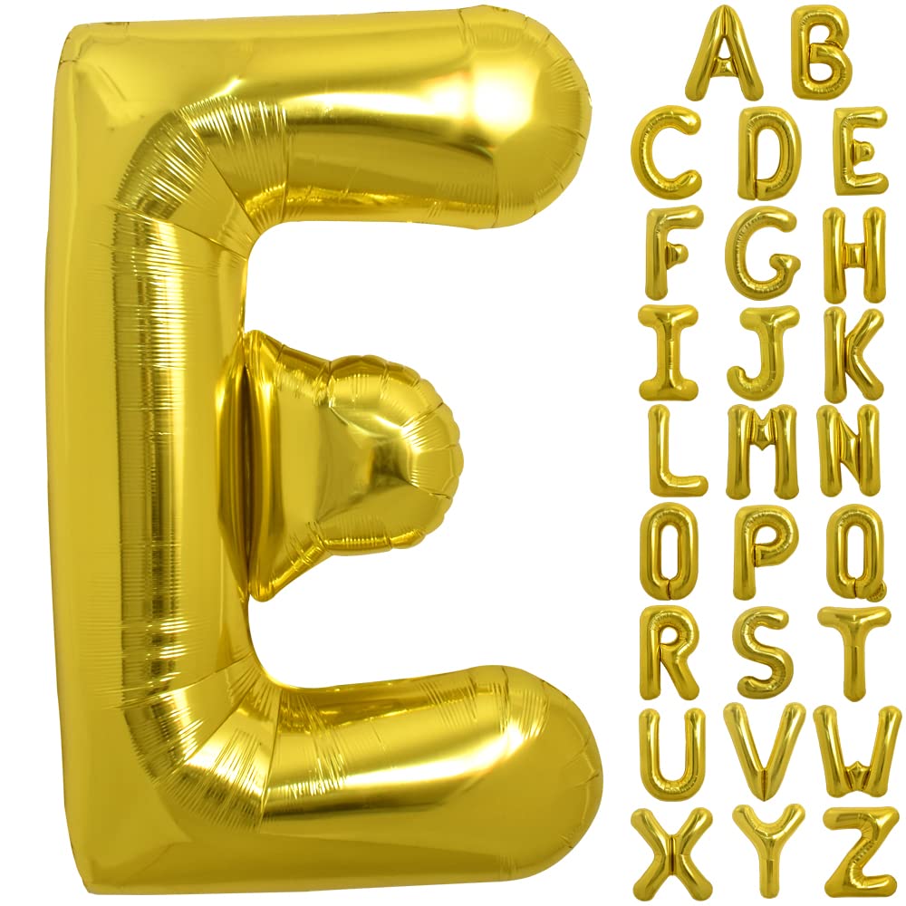 40-Inch Large Gold Letter & Number Foil Balloons