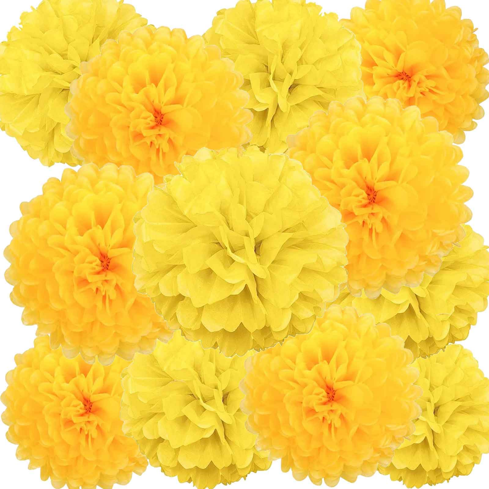 Hanging Tissue Paper Pom Pom Decorations for Parties