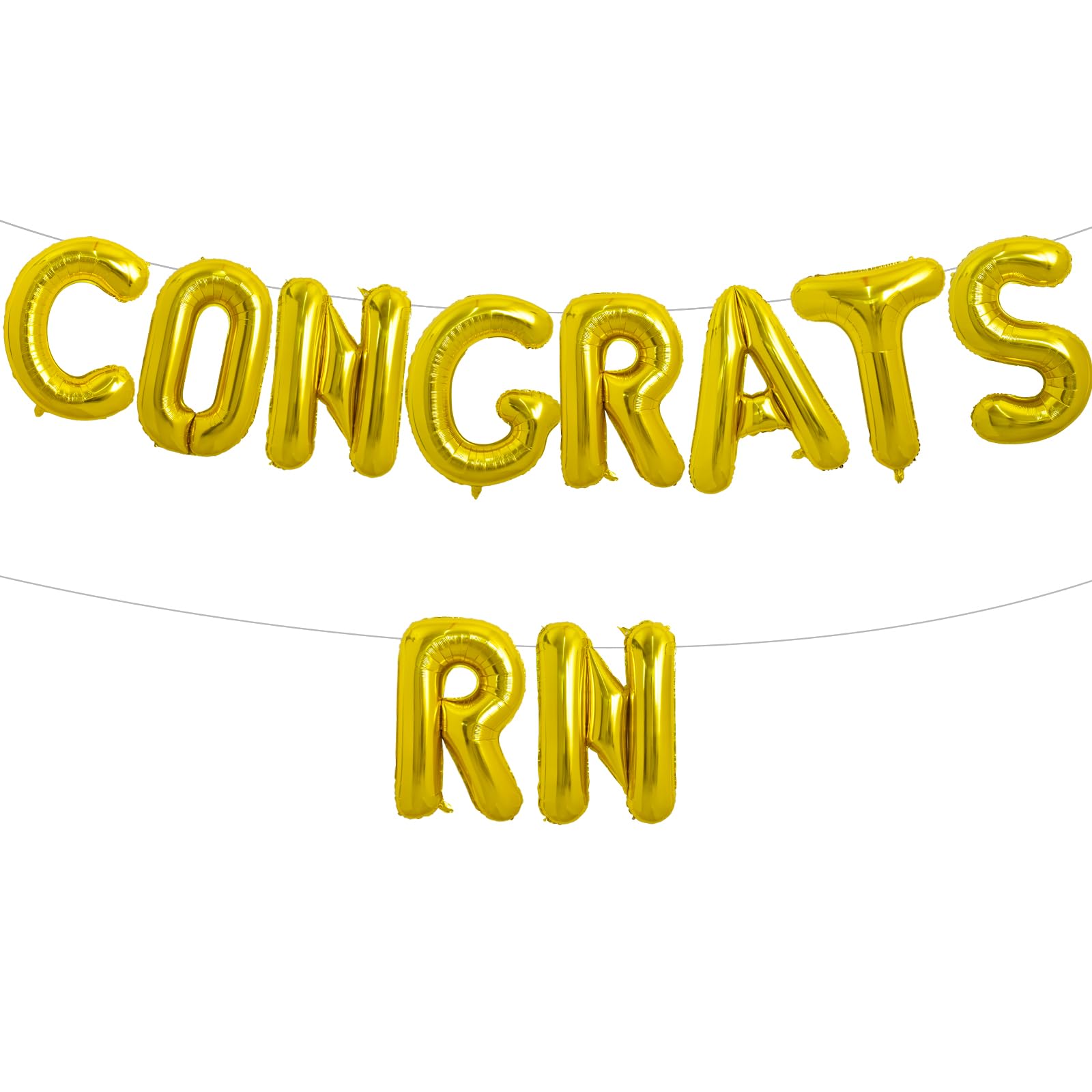 40-Inch Large Gold Letter & Number Foil Balloons