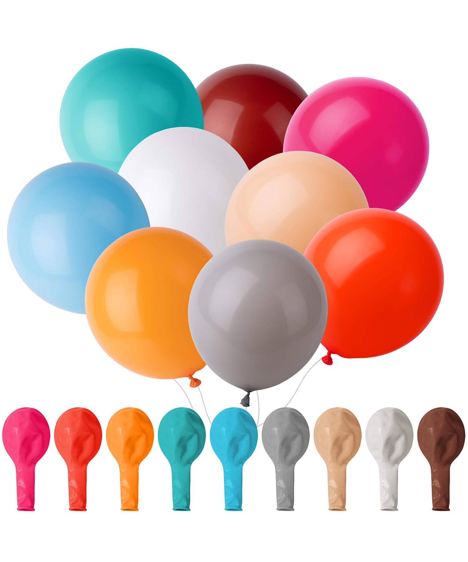 54-Pack 12-Inch Latex Party Balloons for Celebrations
