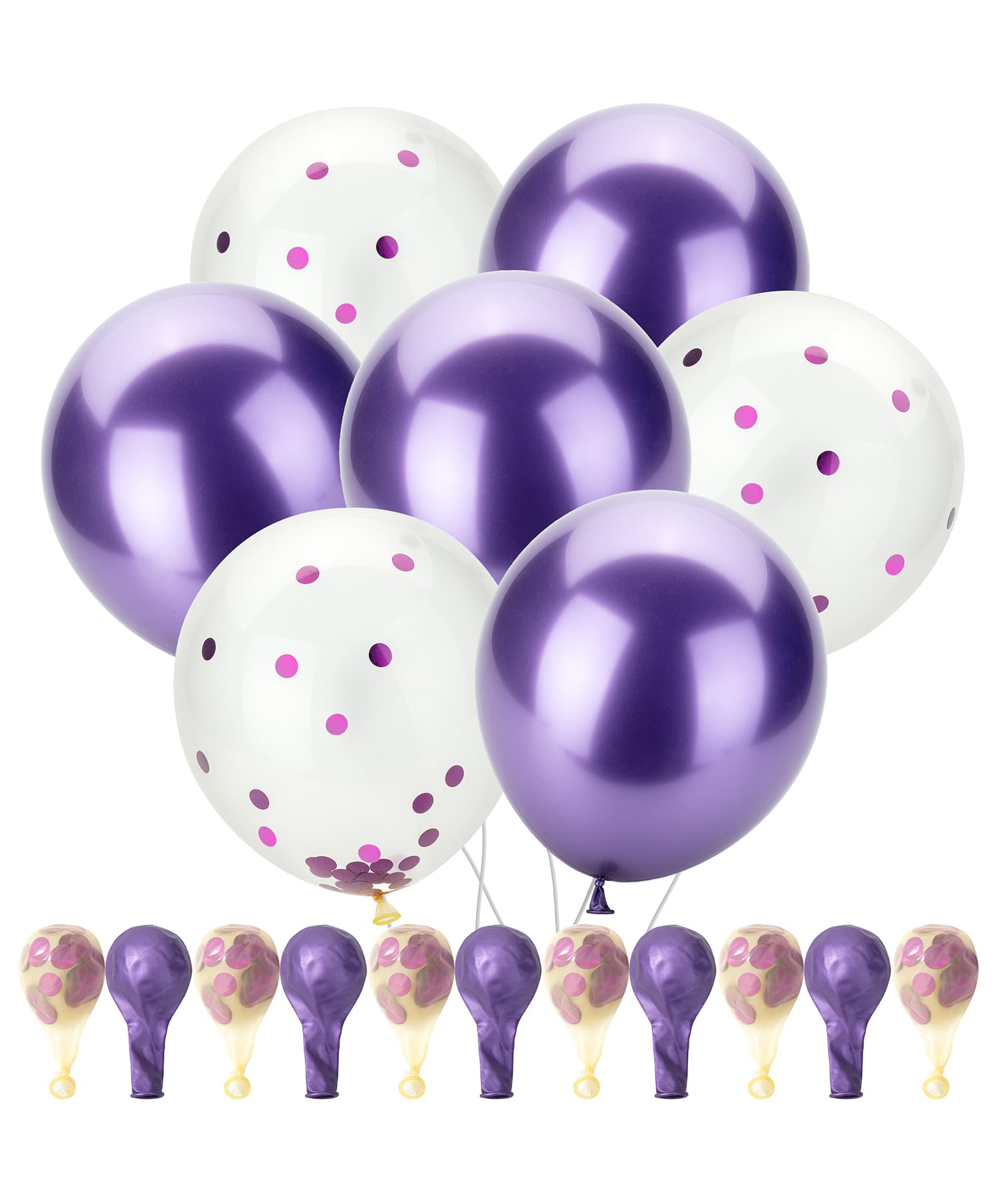 54-Pack 12-Inch Latex Party Balloons for Celebrations