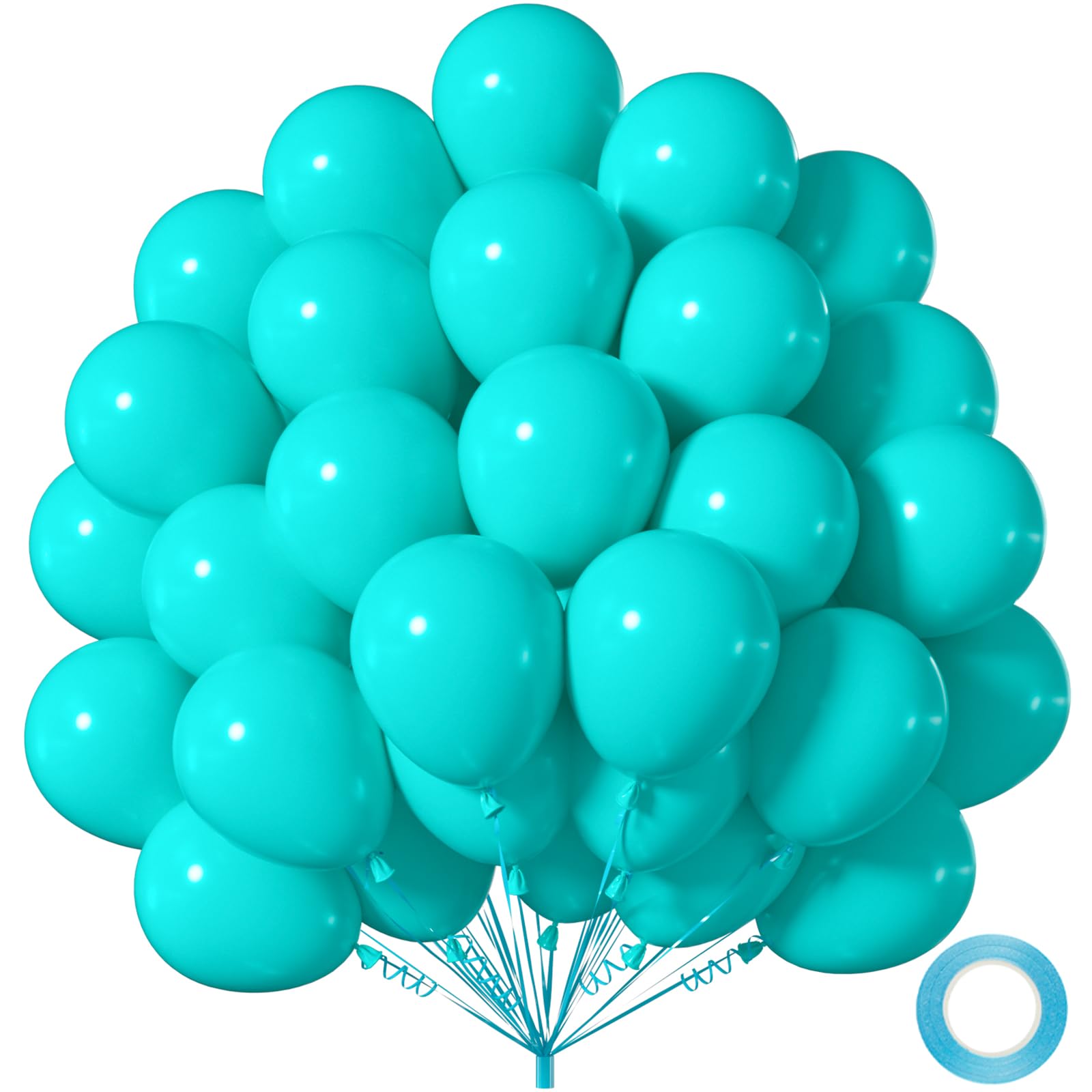 50-Pack 12-Inch Black Latex Balloons for Parties