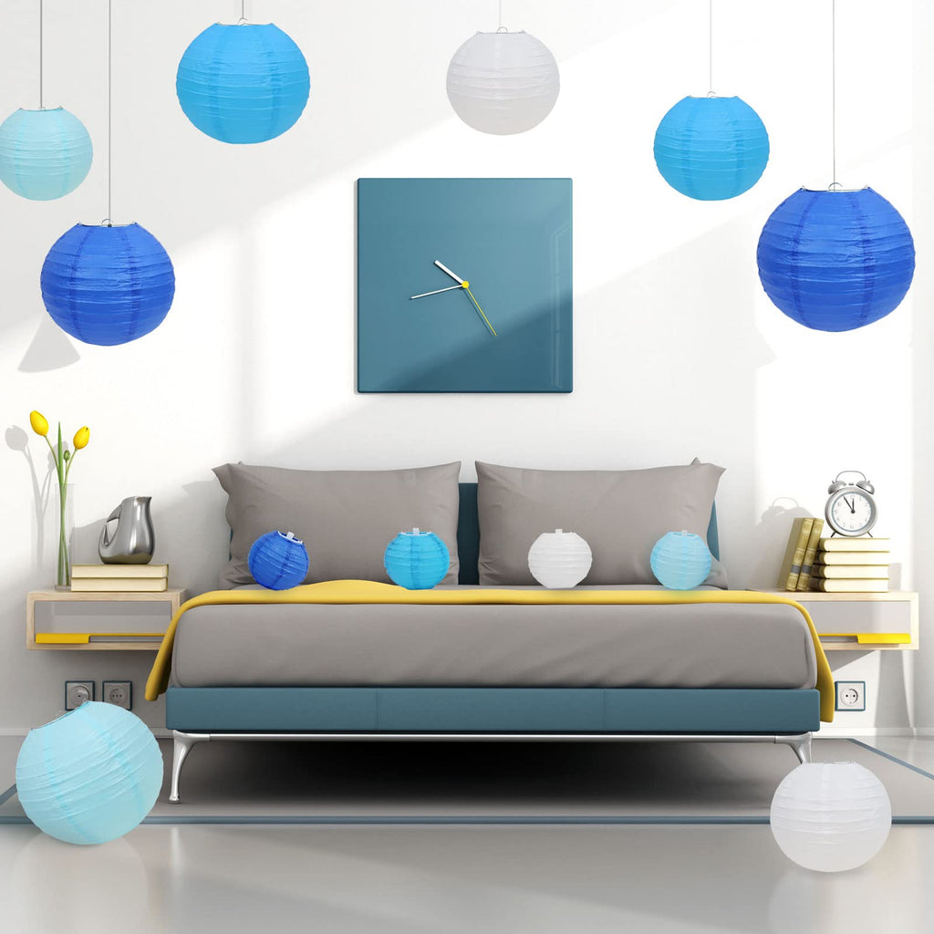 LURICO Paper Lanterns - Paper Hanging Decorations Ball Lanterns Lamps for Home Decor, Parties, and Weddings