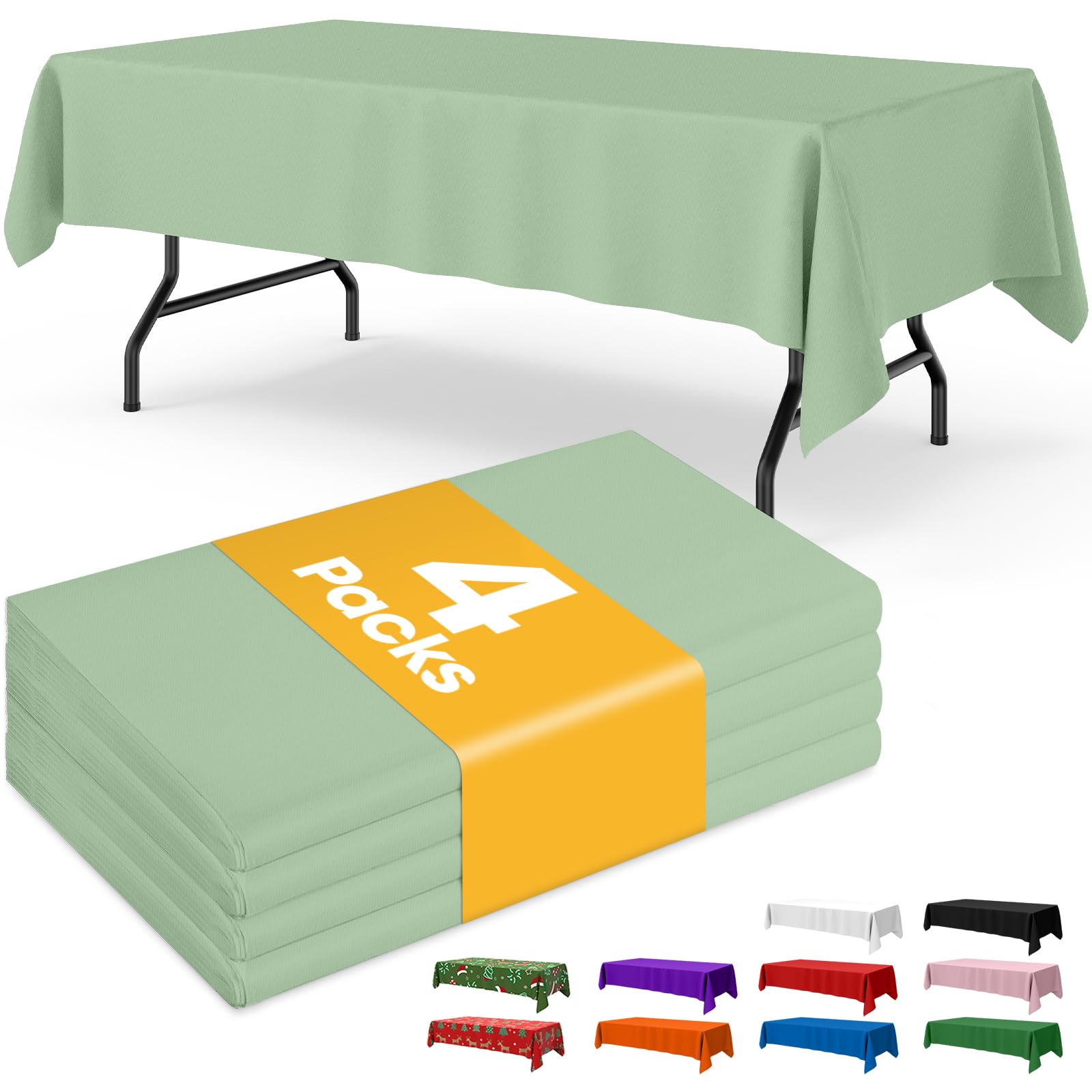 Disposable Plastic Tablecloth for Parties & Events
