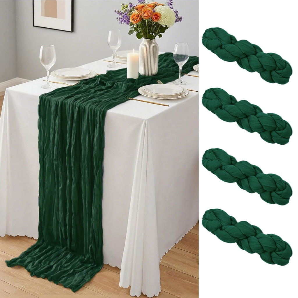 20 x 120-Inch Semi-Sheer Gauze Table Runner