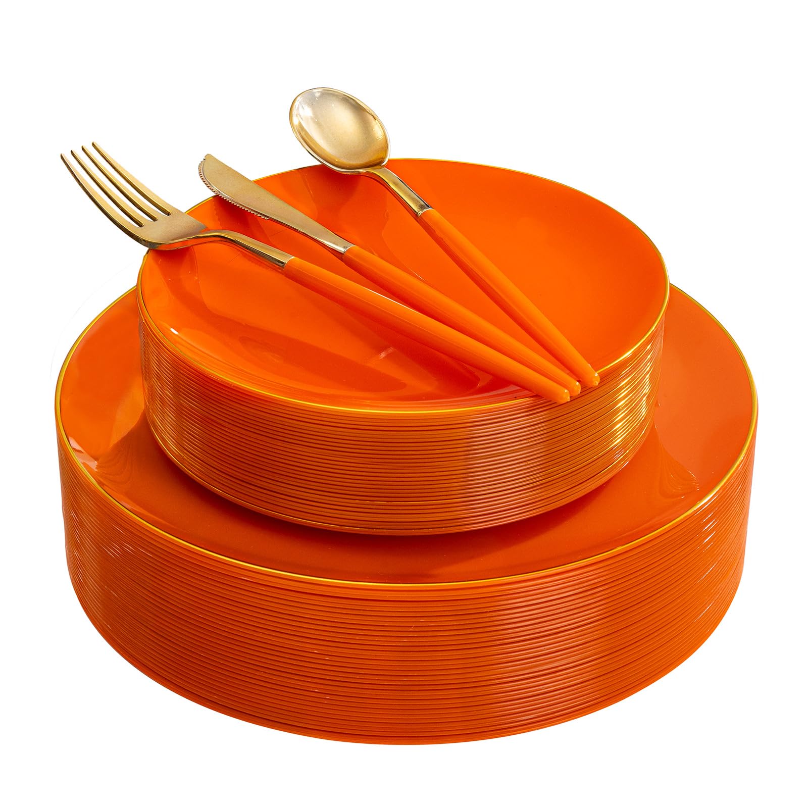 150-Piece Disposable Plastic Plate Set for Parties