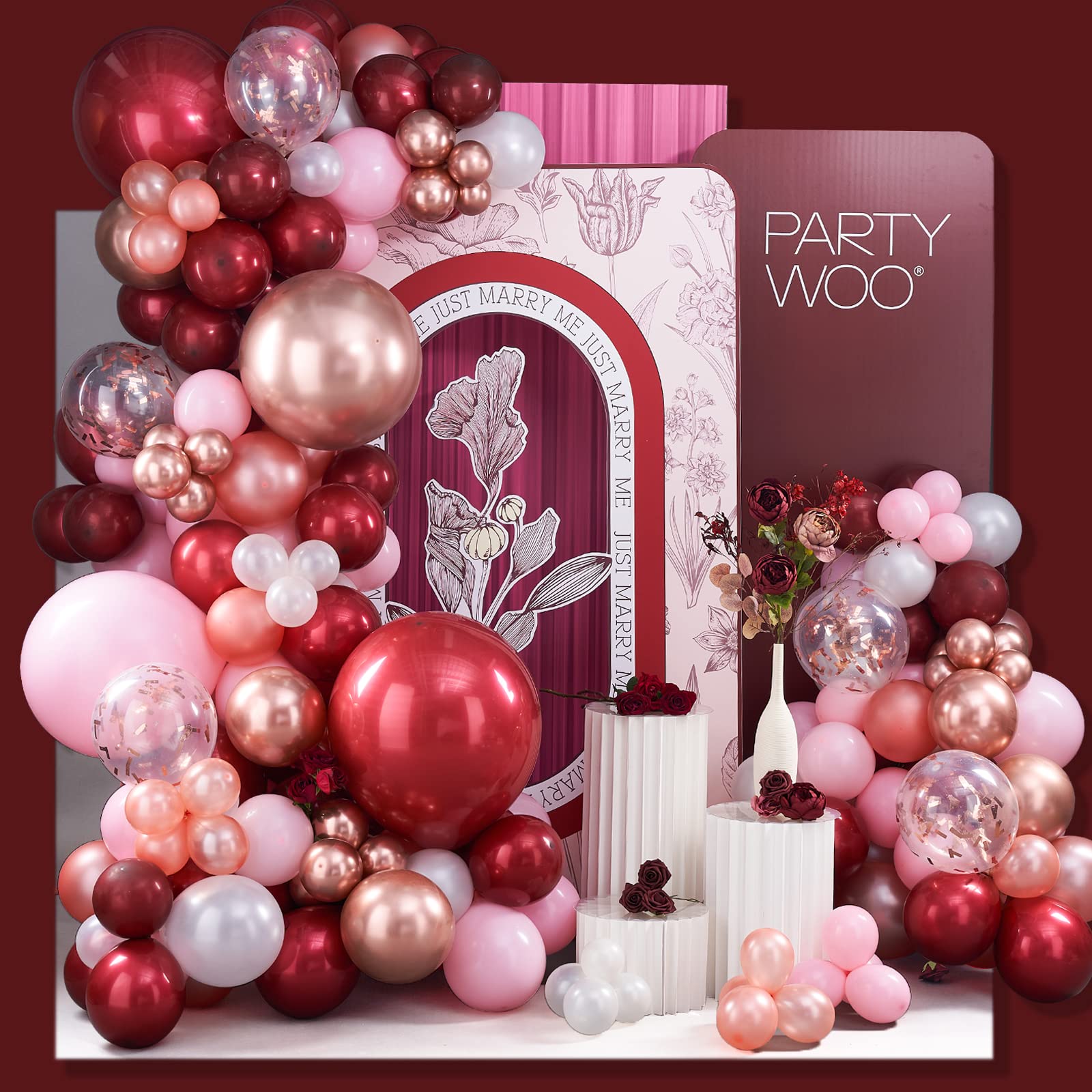 142-Piece Assorted Balloon Garland Kit for Parties
