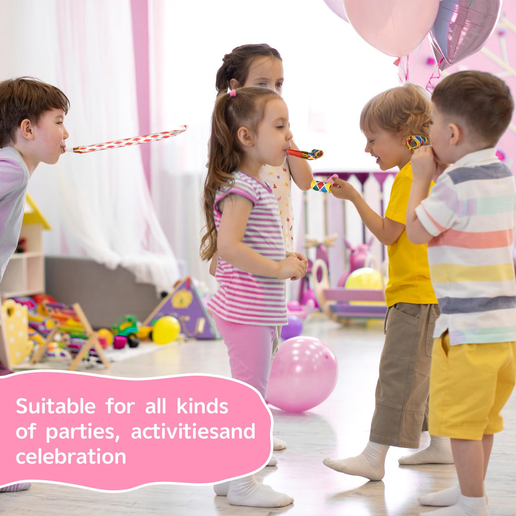 50-Piece Party Blowout Horn & Whistle Favor Set