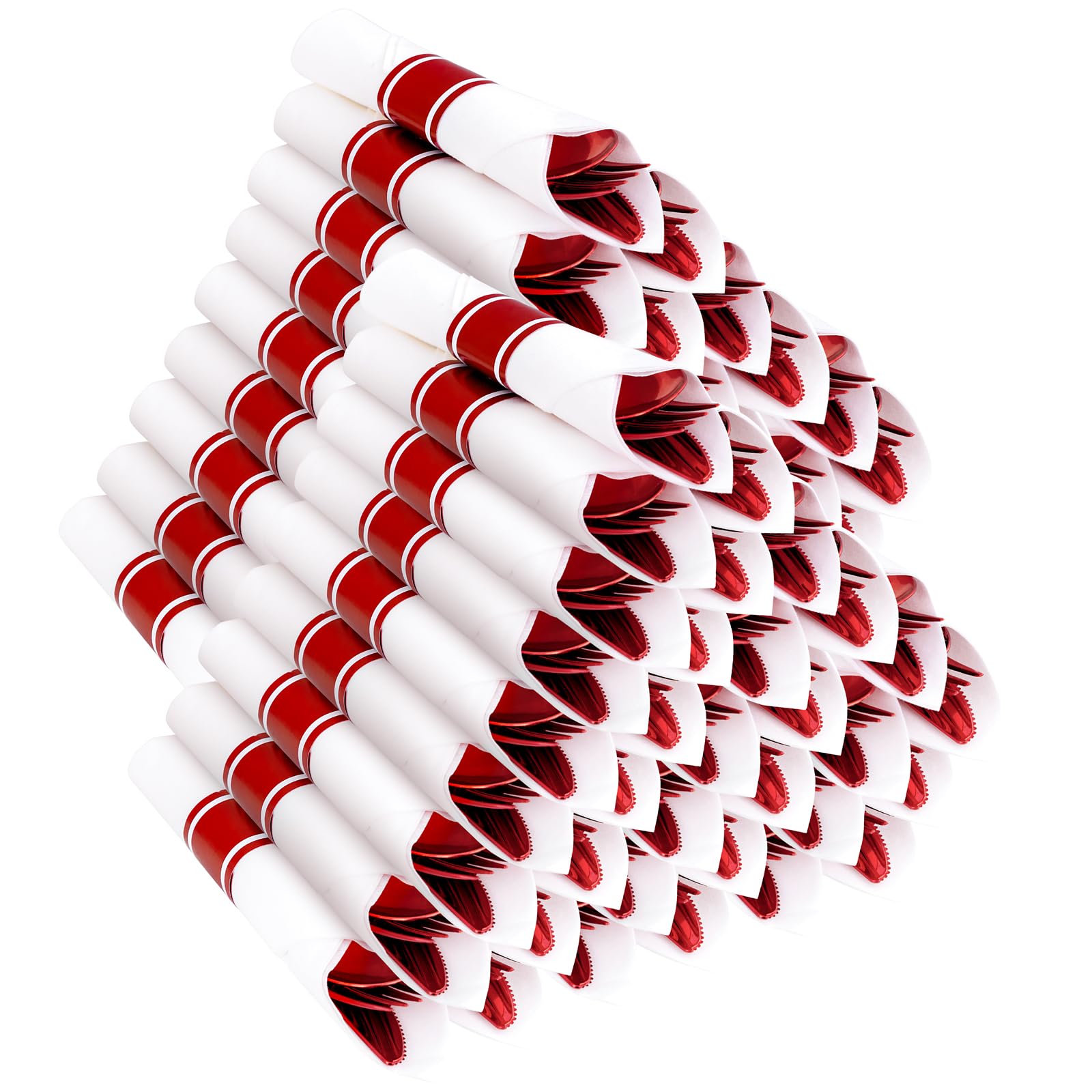 Pre-Rolled Plastic Silverware Set for Parties & Events
