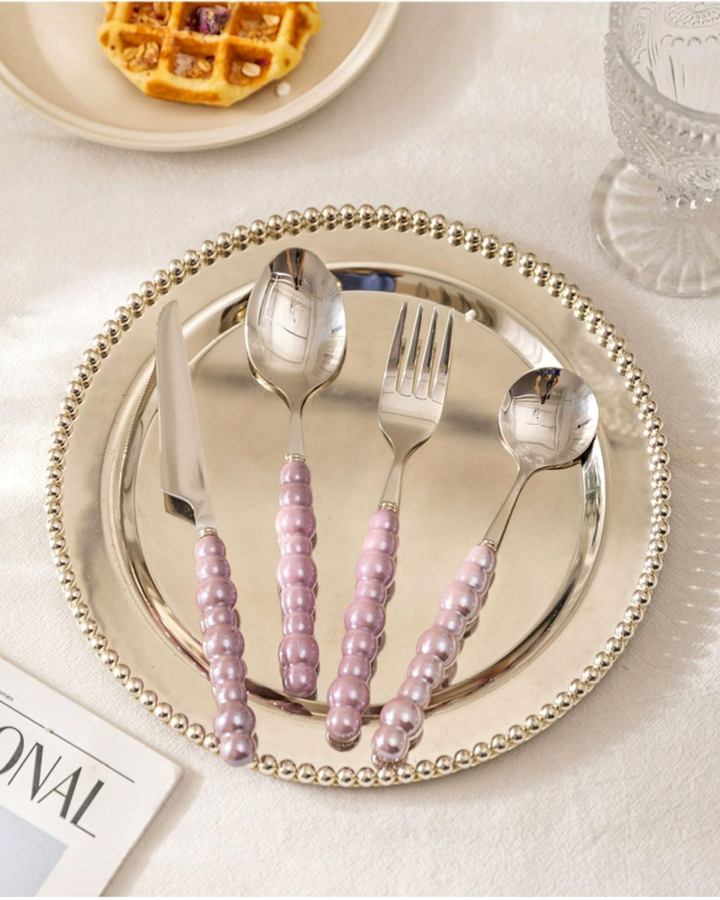 24-Piece Stainless Steel Flatware Set for 6 Guests