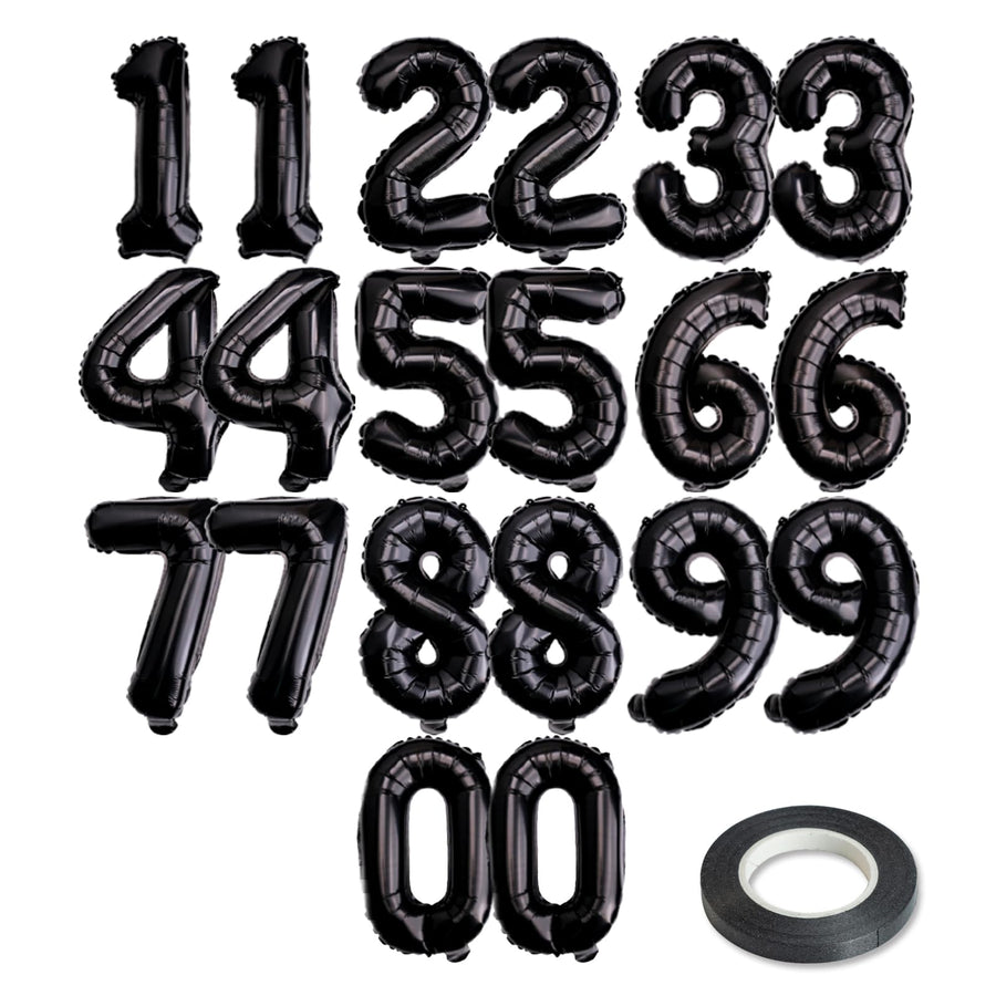 20-Piece 16-Inch Foil Number Balloon Set for Parties