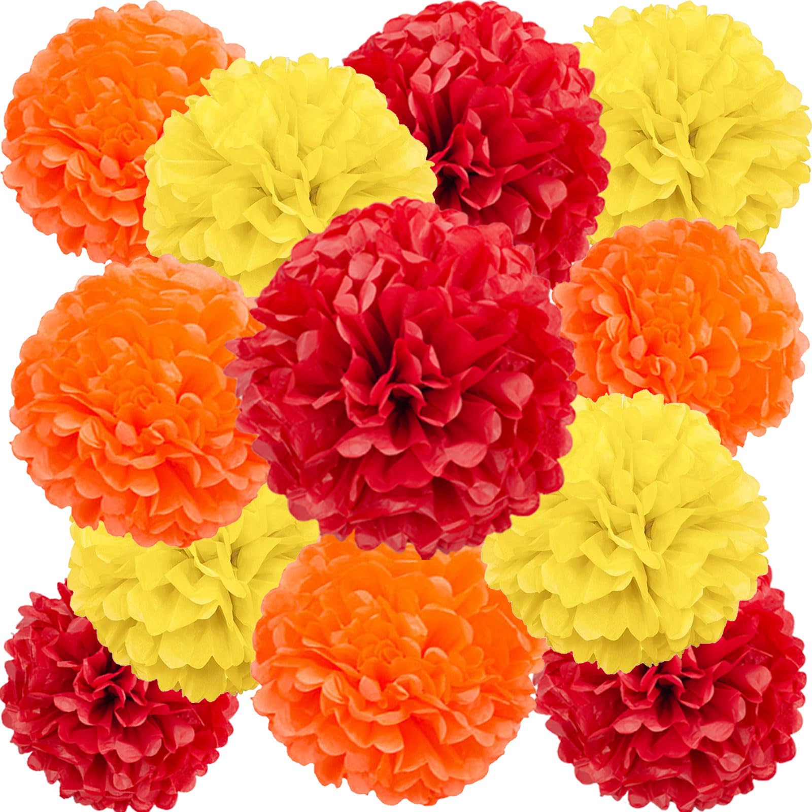 Hanging Tissue Paper Pom Pom Decorations for Parties