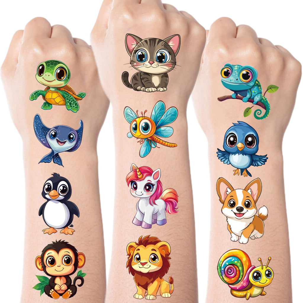 102-Style Tropical Luau Temporary Tattoo Party Pack