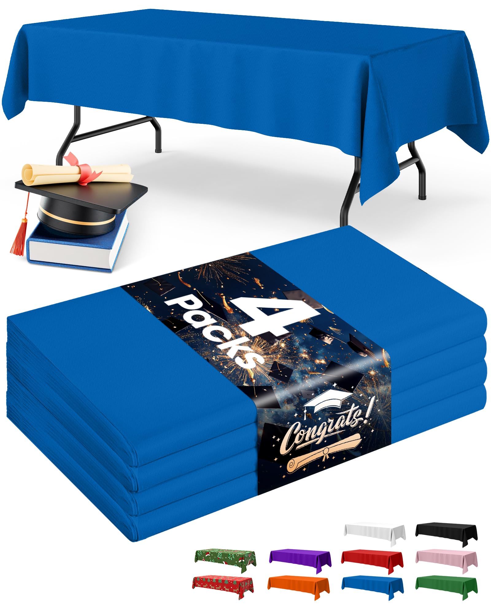 Disposable Plastic Tablecloth for Parties & Events