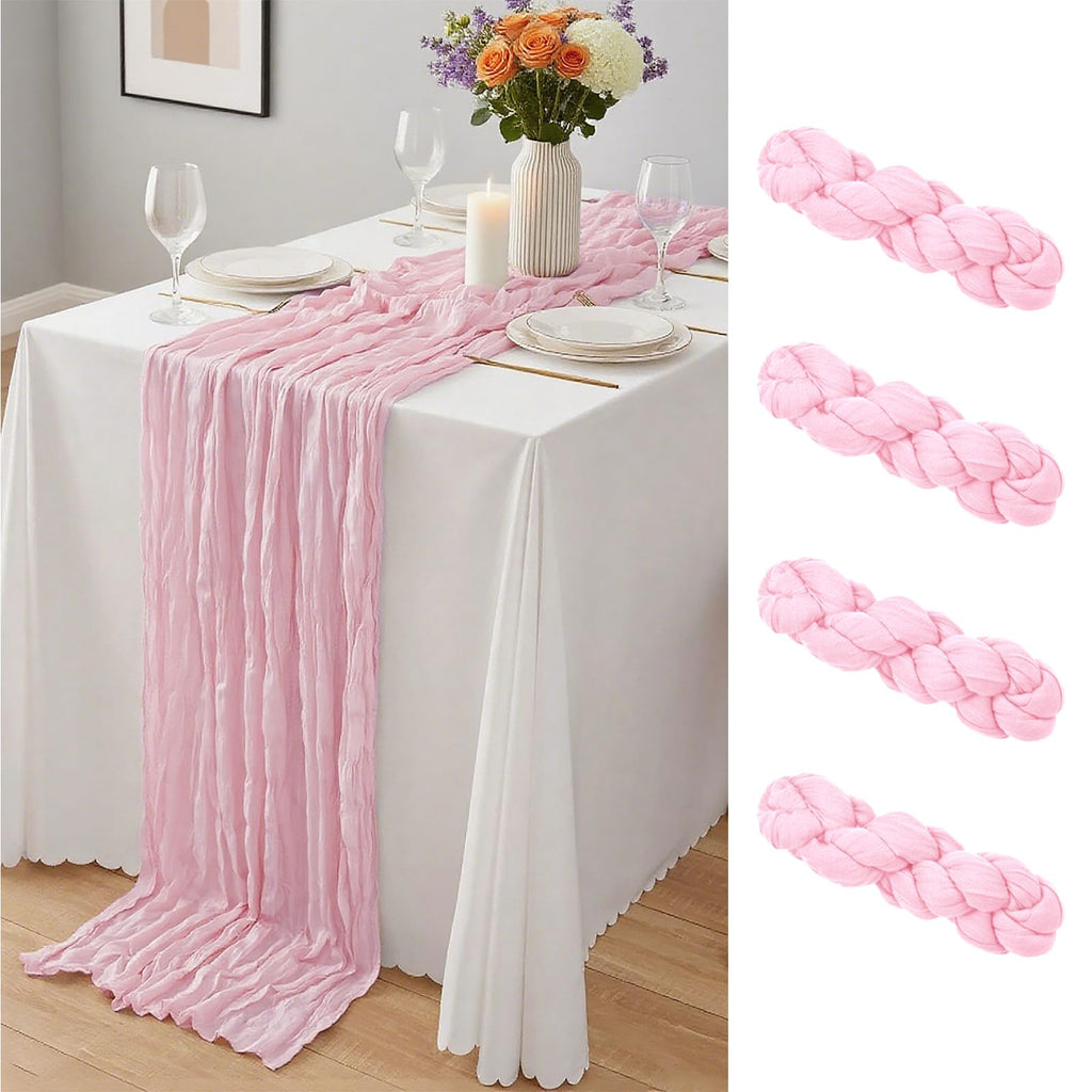 20 x 120-Inch Semi-Sheer Gauze Table Runner