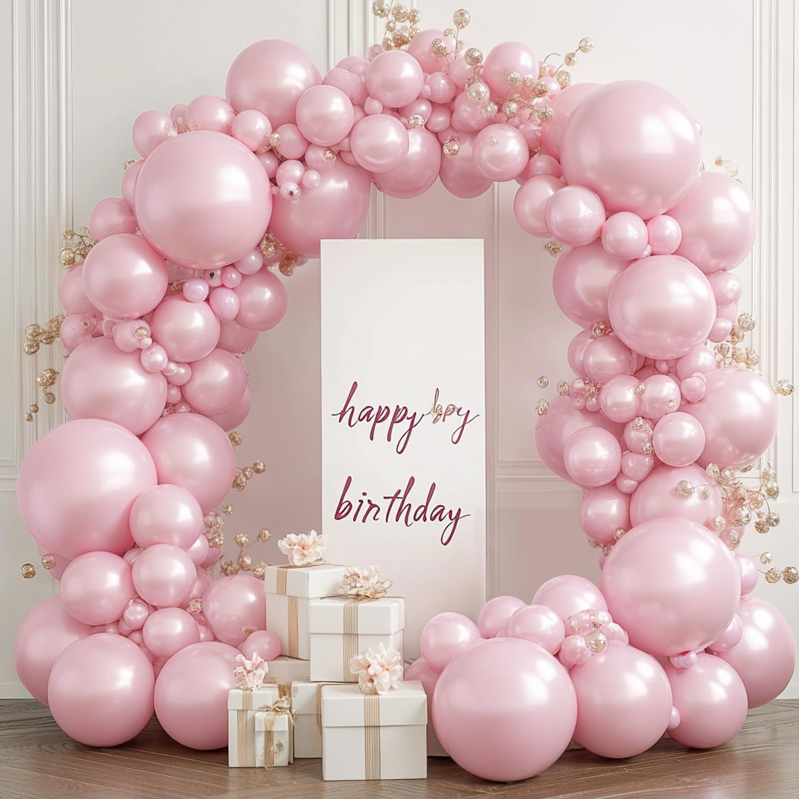 Pastel Blue Pearl Balloon Arch & Garland Party Kit