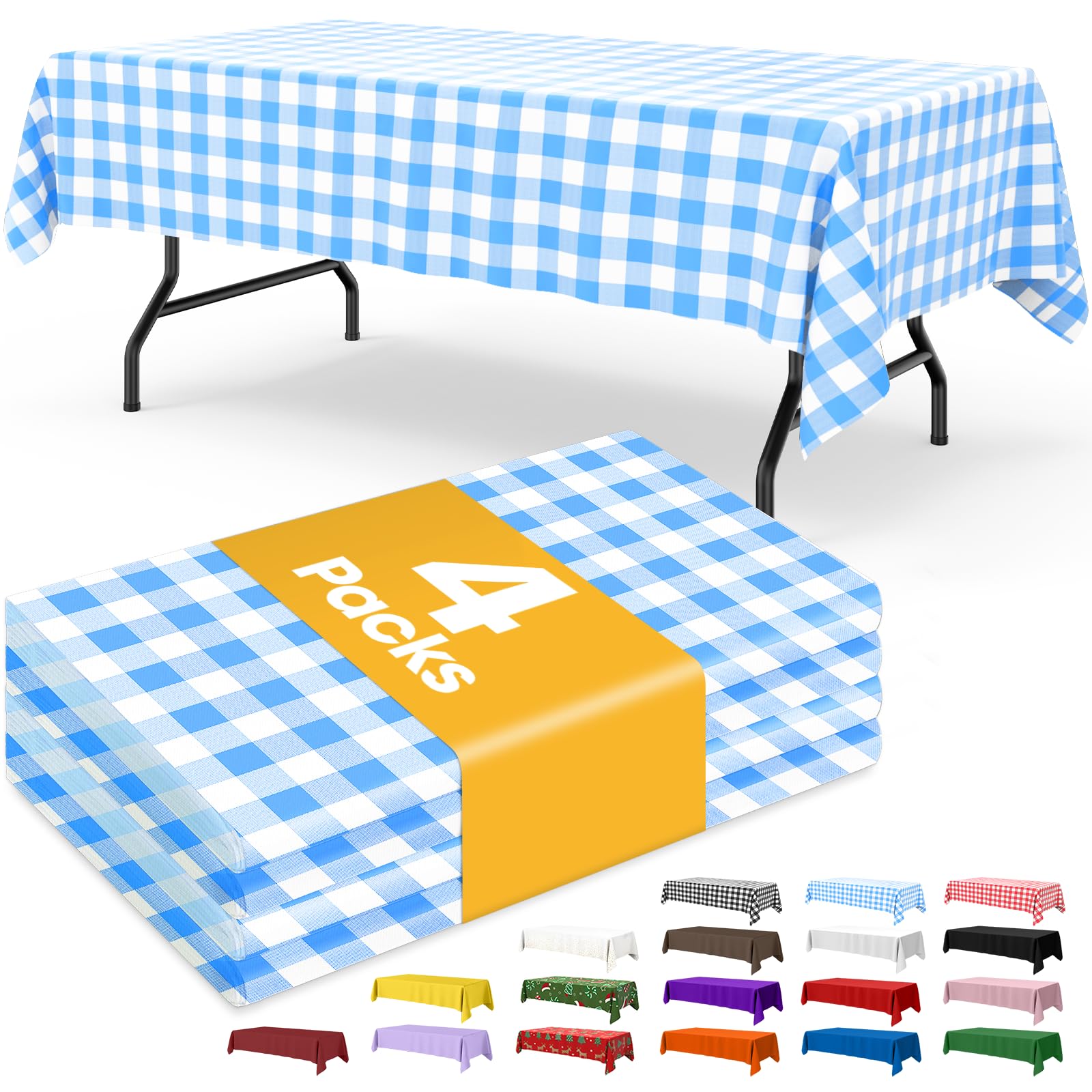 Disposable Plastic Tablecloth for Parties & Events